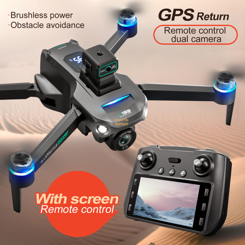 Drone Gimbal Brushless - 8K Dual Camera 5G WIFI FPV