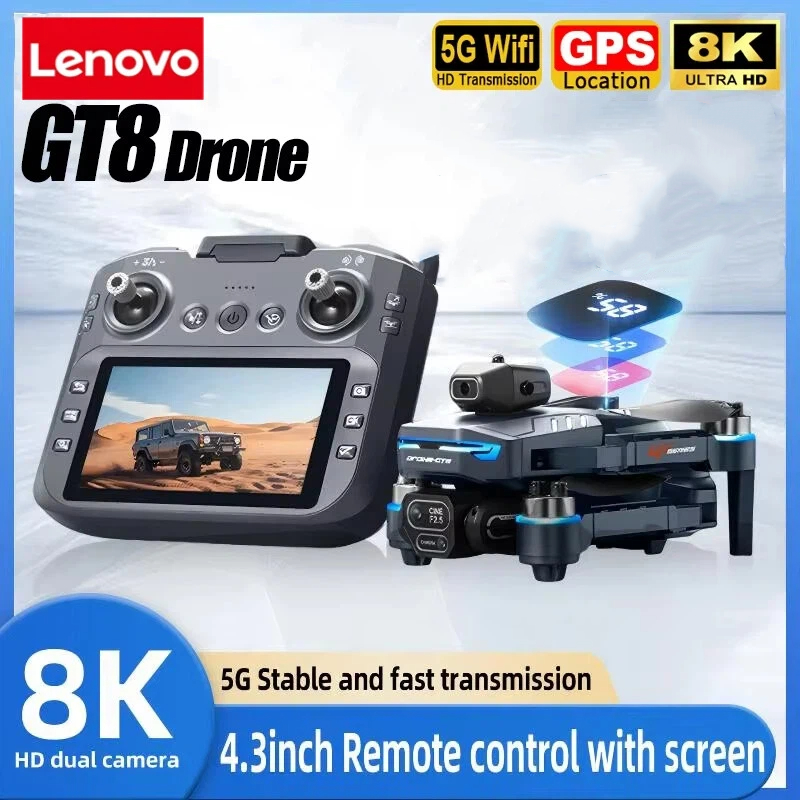 Lenovo GT8 8K Drone Profession - đánh giá và giá Drone Gimbal 2 Axis