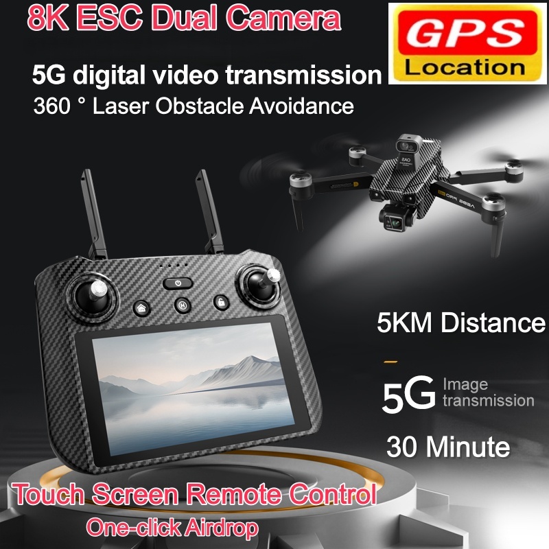 Brushless 8K ESC Dual Camera D - đánh giá và giá Drone Gimbal 3 Axis
