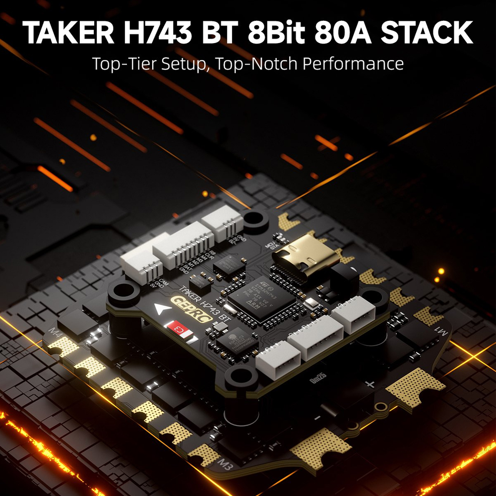 GEPRC TAKER H743 BT 8Bit 80A S - đánh giá và giá Drone Gimbal Controller