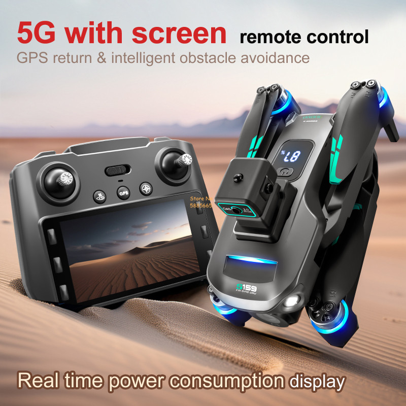 8K Dual Camera 5G WIFI FPV Rem - đánh giá và giá Drone Gimbal Brushless