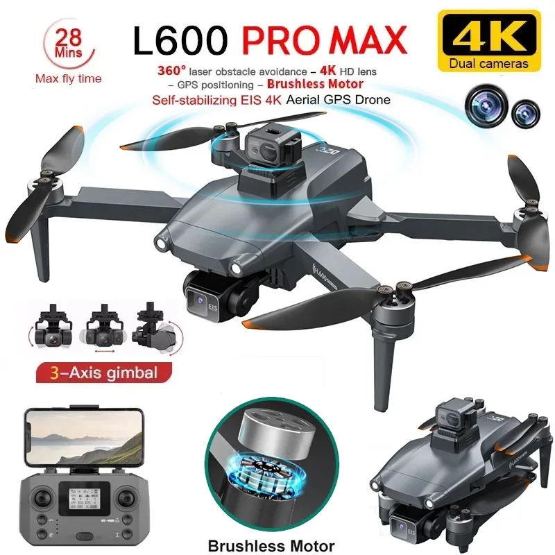 L600 PRO MAX GPS Drone Profess - đánh giá và giá Drone Gimbal 3 Axis