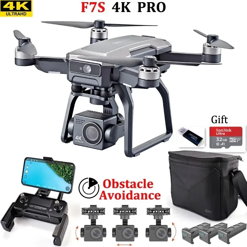 SJRC F7s 4K PRO Drone 4K obsca - đánh giá và giá Drone Gimbal Brushless