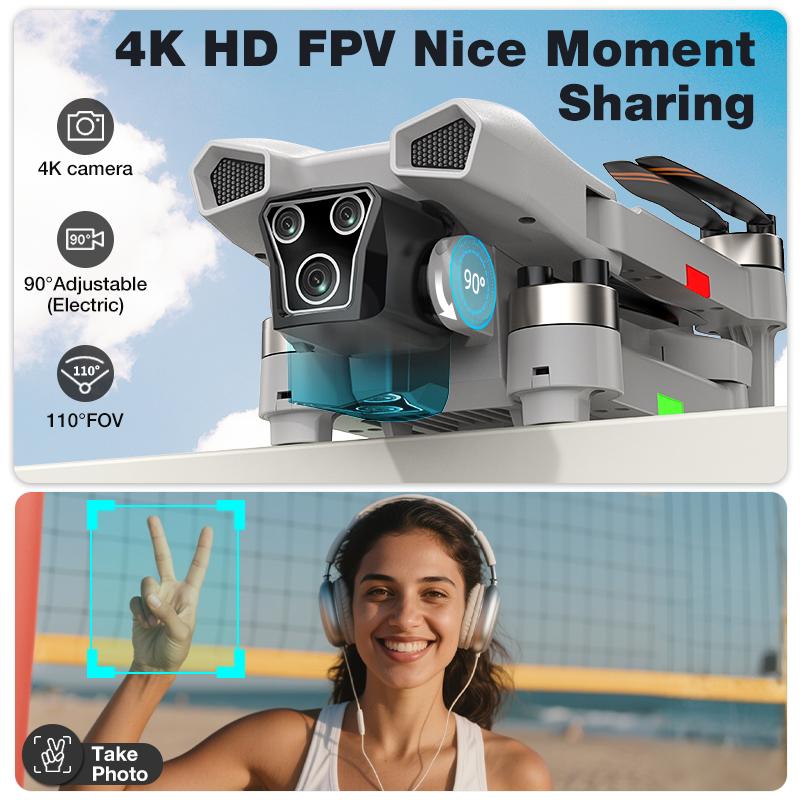 NEW Hot L017 Pro Drone Brushle - đánh giá và giá Drone Gimbal 2 Axis