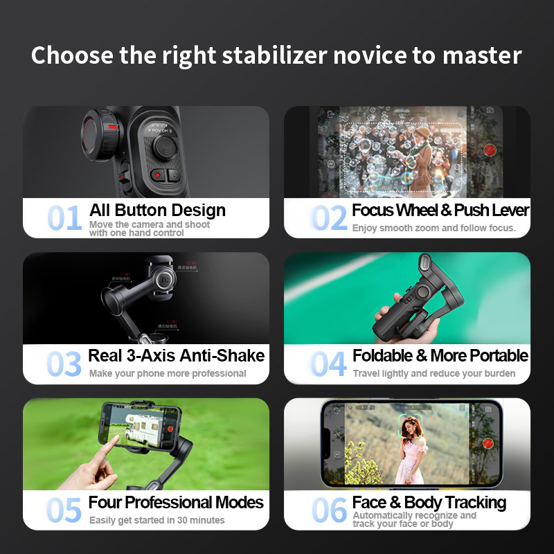 AOCHUAN 3-Axis Handheld Gimbal - đánh giá và giá Drone Gimbal For Gopro